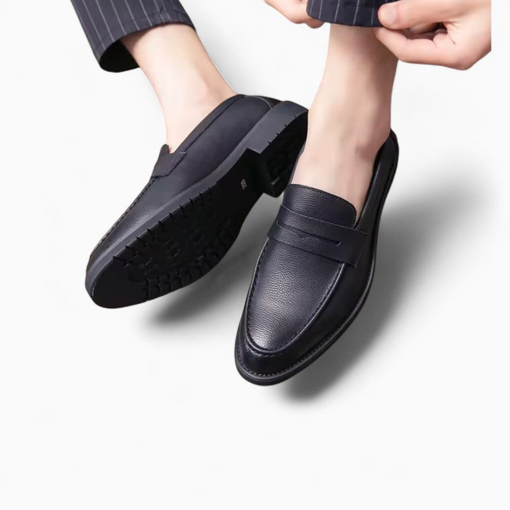 Mocassins En Cuir Formels Pour Hommes