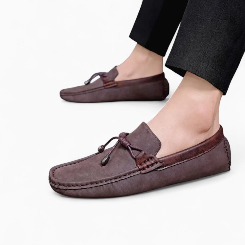 Mocassins En Cuir Respirants À Glands Pour Homme