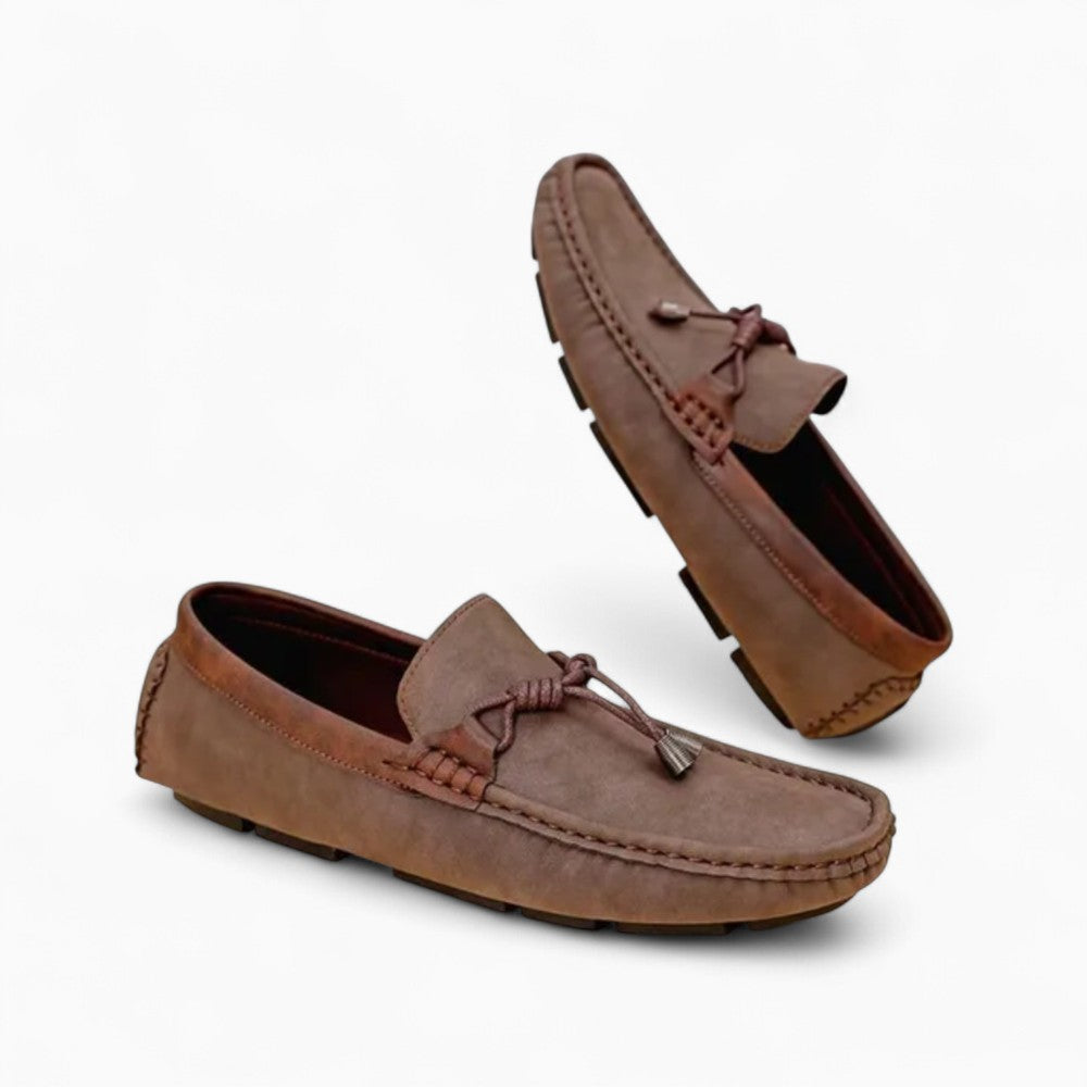 Mocassins En Cuir Respirants À Glands Pour Homme