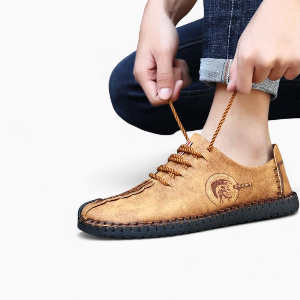 Mocassins En Cuir Synthétique Pour Homme Avec Semelle Orthopédique