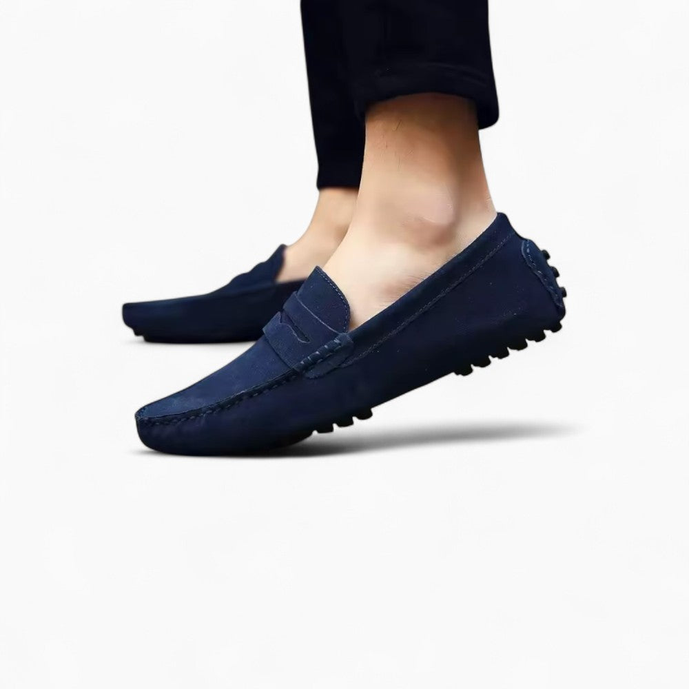 Mocassins Souples En Daim Pour Hommes