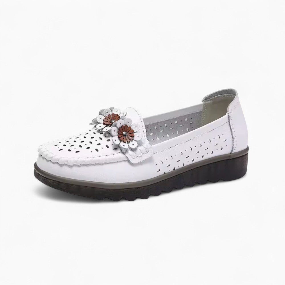 Mocassins En Cuir À Motifs Floraux Pour Femme