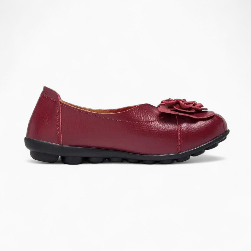Mocassins En Cuir À Motifs Fleuris Pour Femmes