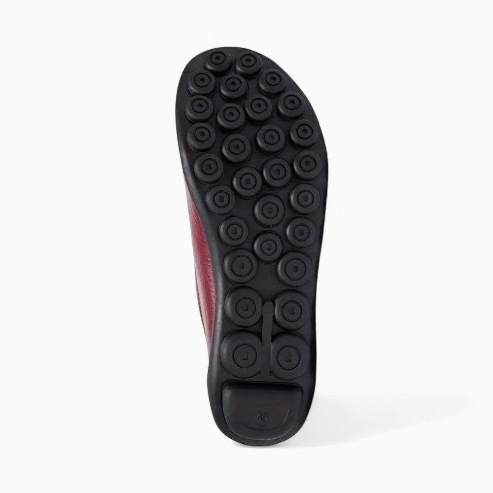 Mocassins En Cuir À Motifs Fleuris Pour Femmes