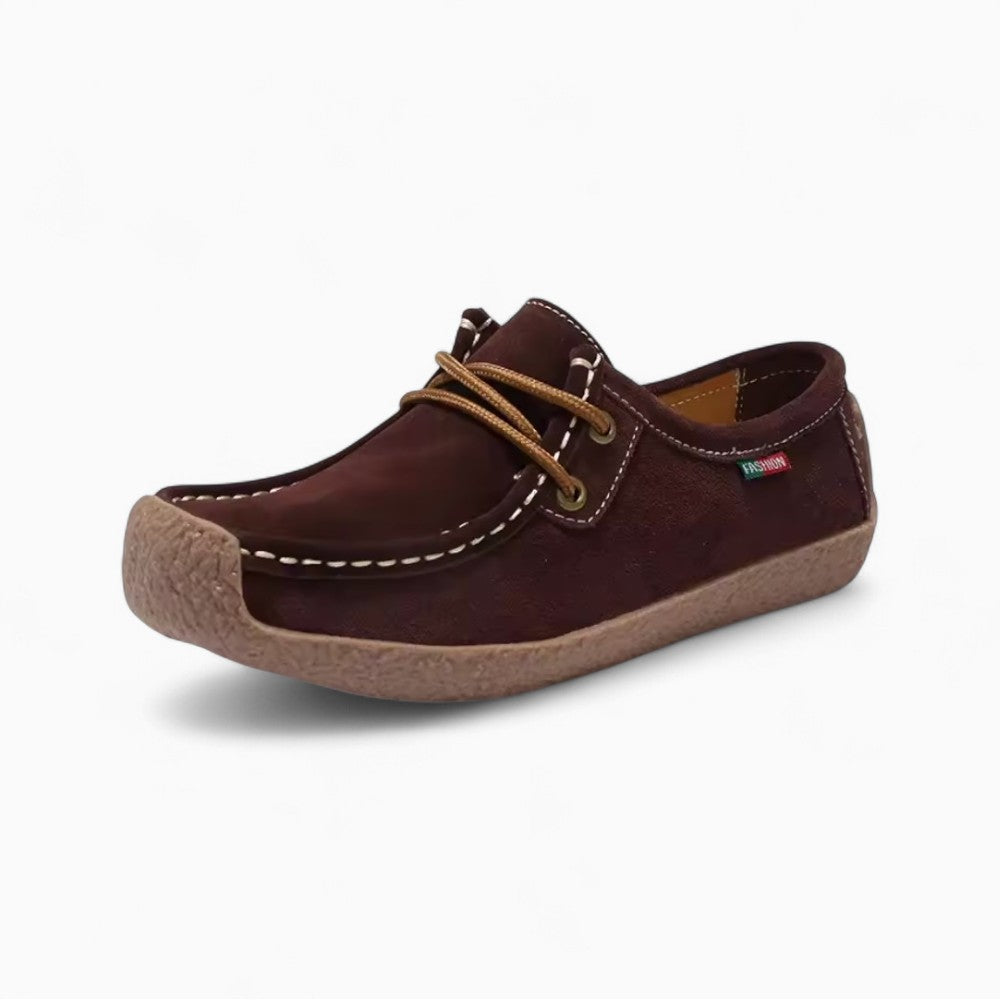 Mocassins Effet Daim à Nœud Pour Femmes