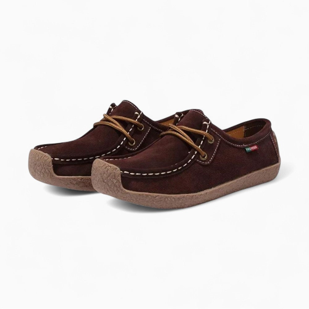 Mocassins Effet Daim à Nœud Pour Femmes