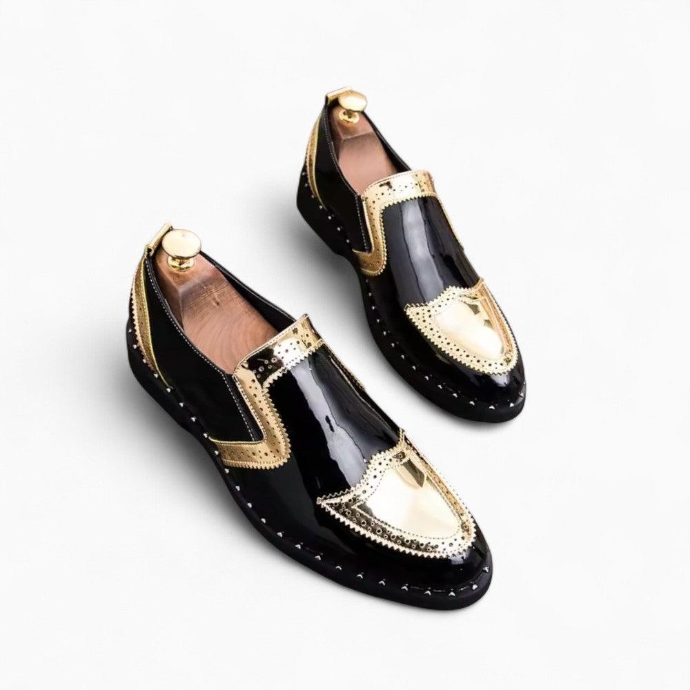 Mocassins Dorés Élégants Pour Hommes