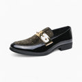 Mocassins Dorés À Clous Pour Hommes