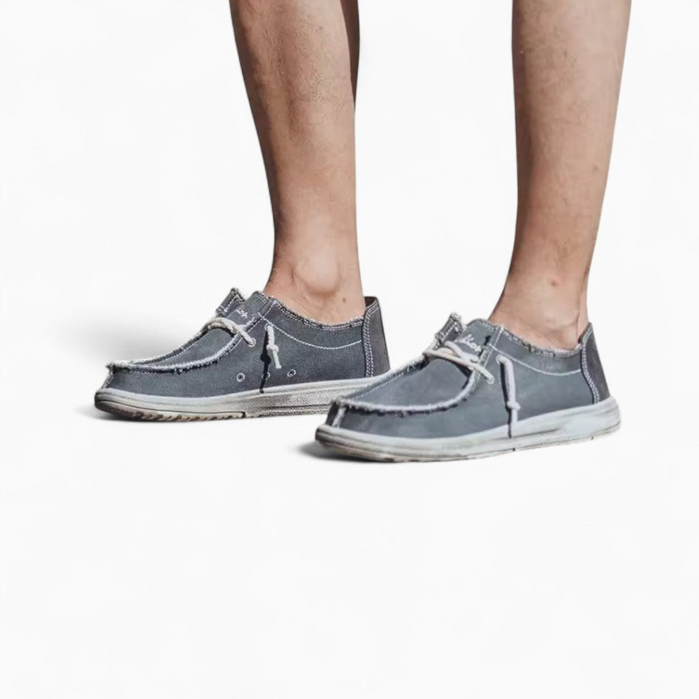 Mocassins Décontractés En Toile Jean Pour Homme