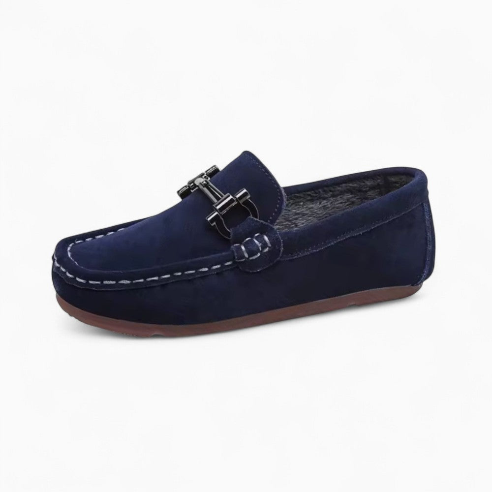 Mocassins Décontractés En Daim Véritable Pour Garçons