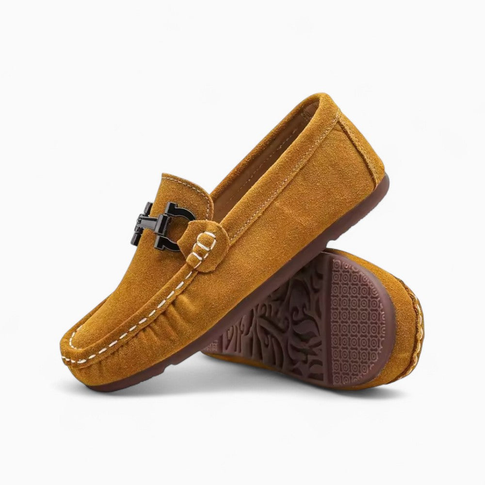 Mocassins Décontractés En Daim Avec Mors Pour Garçons