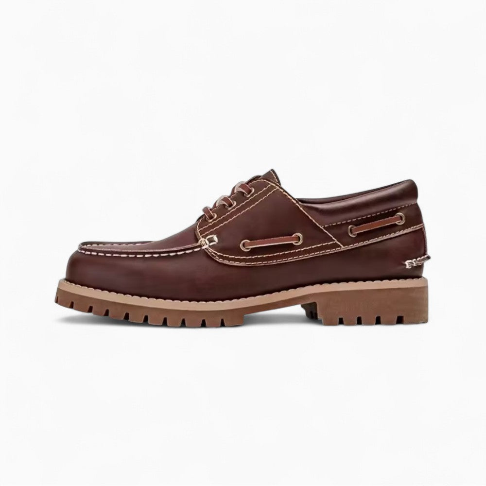 Mocassins Décontractés À Plateforme En Cuir Véritable Pour Homme