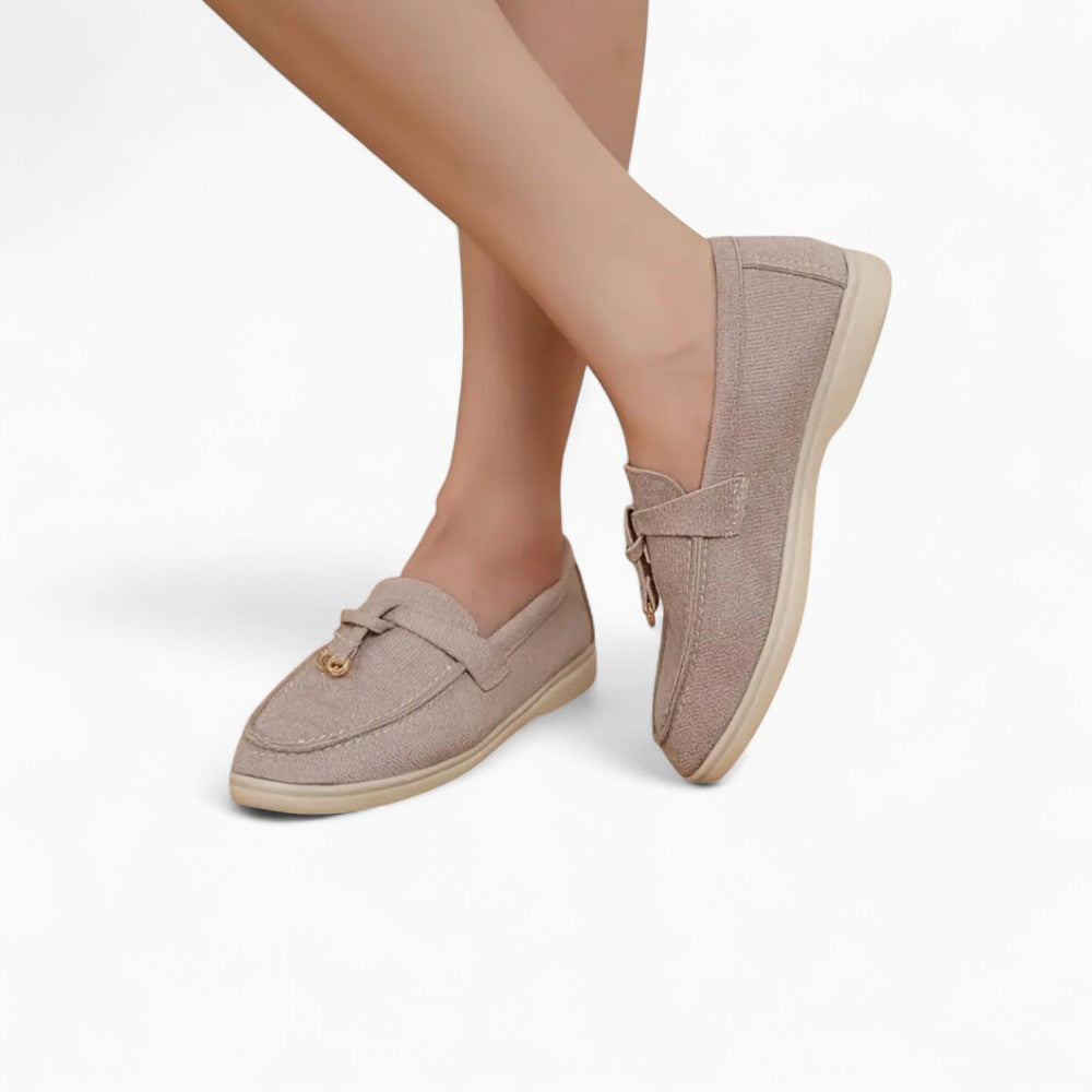 Mocassins D’été En Daim Synthétique Pour Femmes
