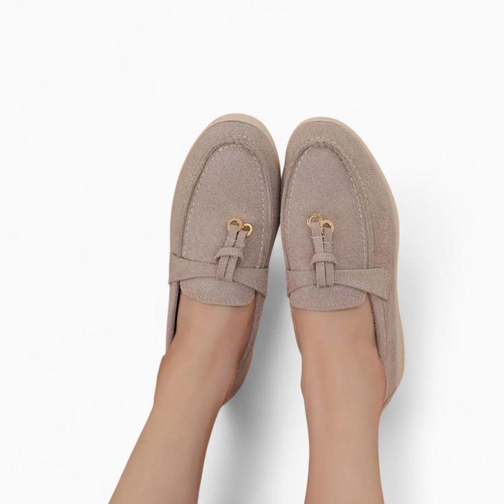 Mocassins D’été En Daim Synthétique Pour Femmes