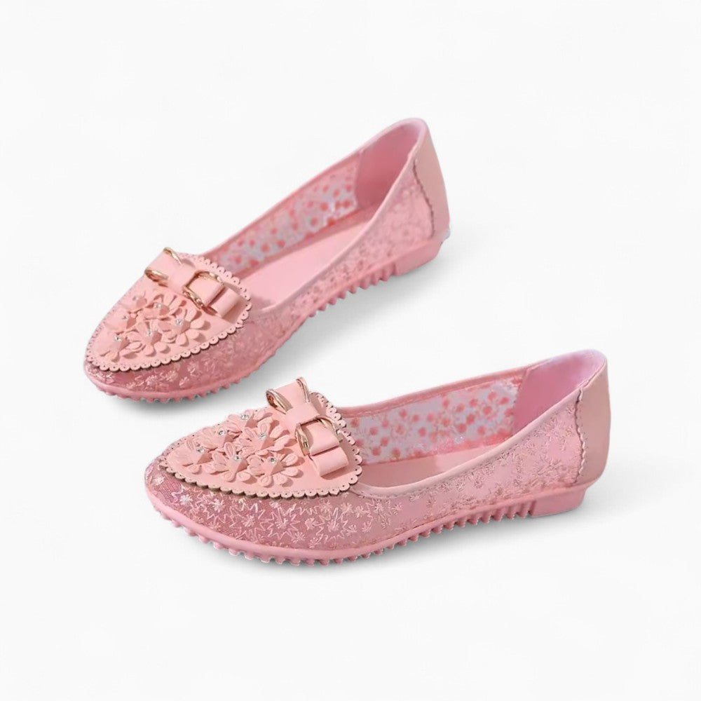 Mocassins D’été Avec Fleurs Brodées Pour Femme