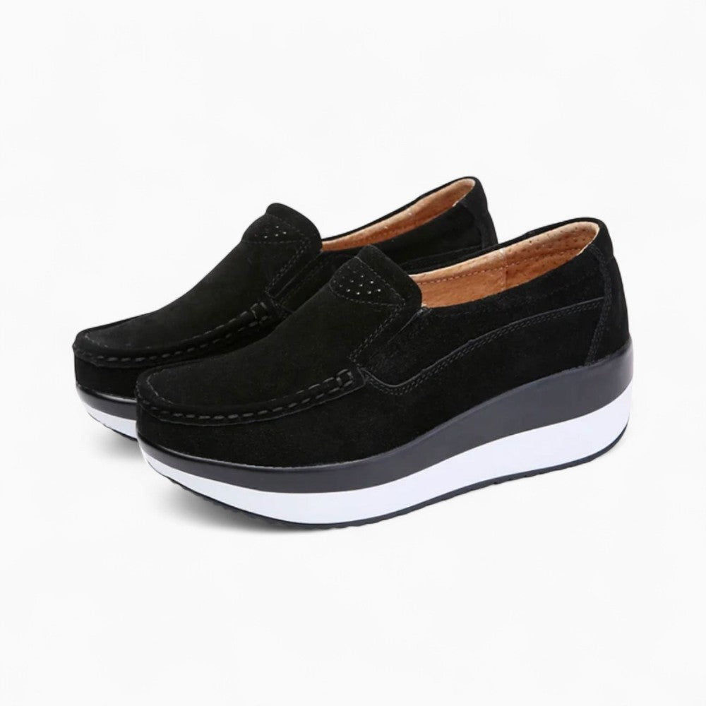 Mocassins Orthopédiques À Semelle Compensée Pour Femme