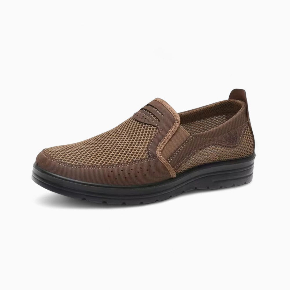 Mocassins Orthopédiques À Plateforme Effet Cuir