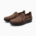 Mocassins Orthopédiques À Plateforme Effet Cuir