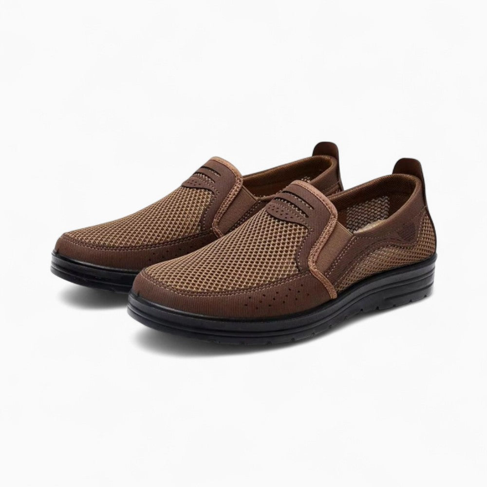 Mocassins Orthopédiques À Plateforme Effet Cuir