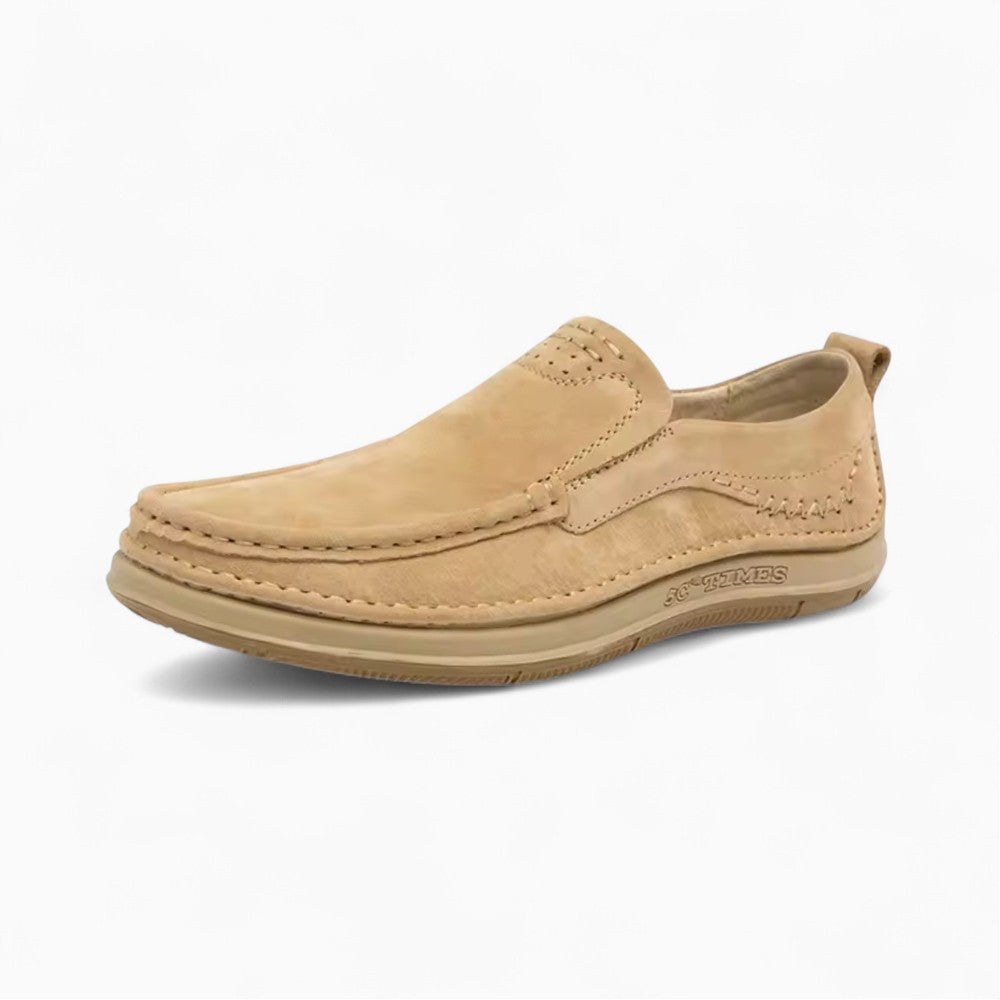Mocassins Bateau Aspect Cuir À Semelle Colorée Pour Homme
