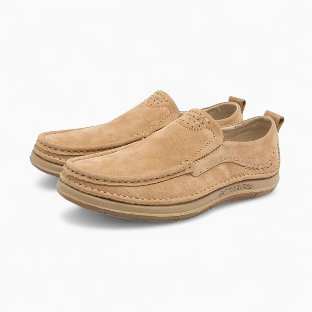 Mocassins Bateau Aspect Cuir À Semelle Colorée Pour Homme