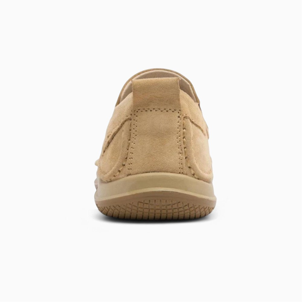 Mocassins Bateau Aspect Cuir À Semelle Colorée Pour Homme