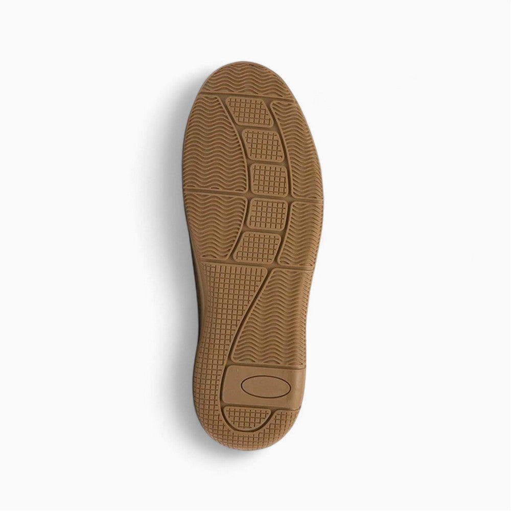 Mocassins Bateau Aspect Cuir À Semelle Colorée Pour Homme