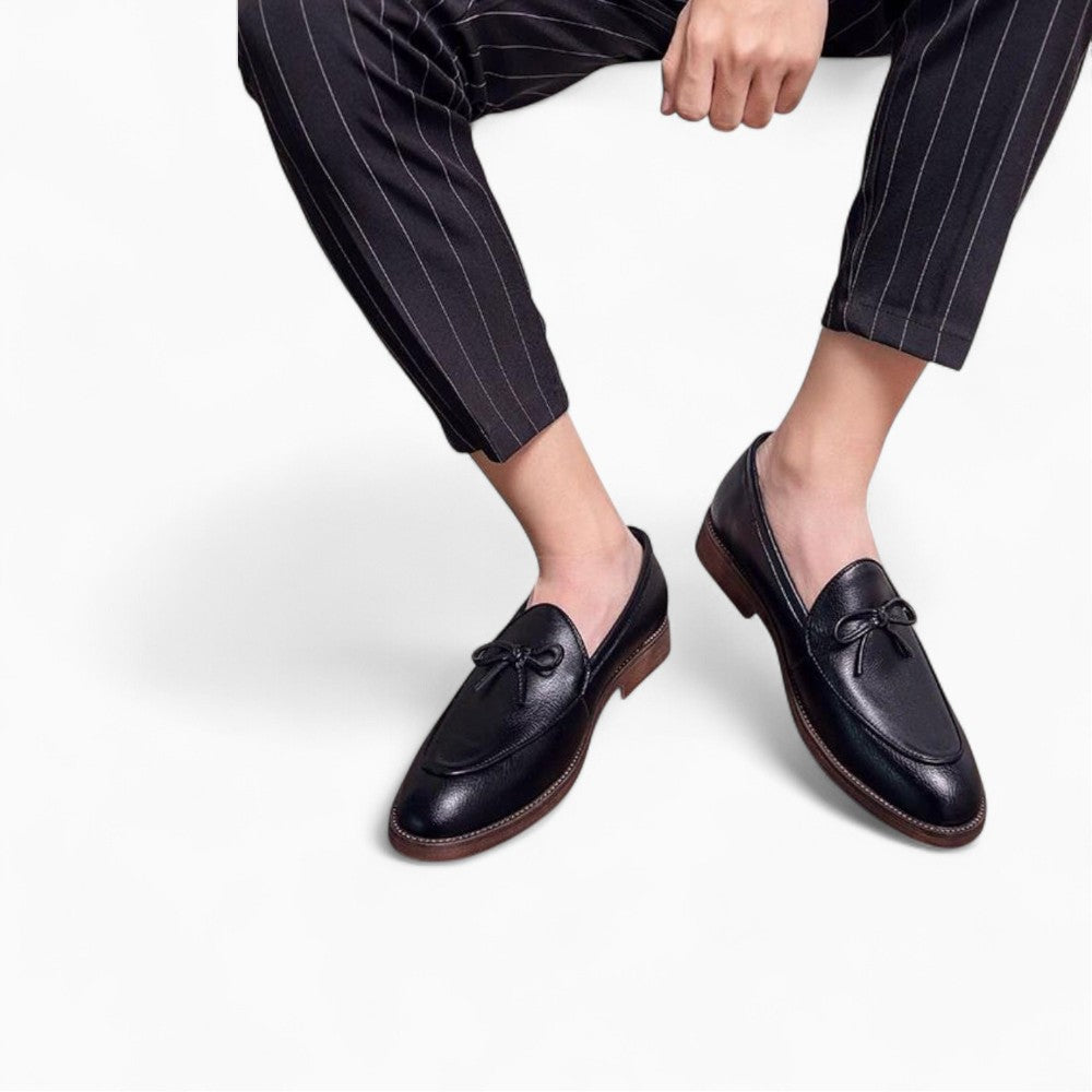 Mocassins Bateau À Lacets En Cuir Pour Homme