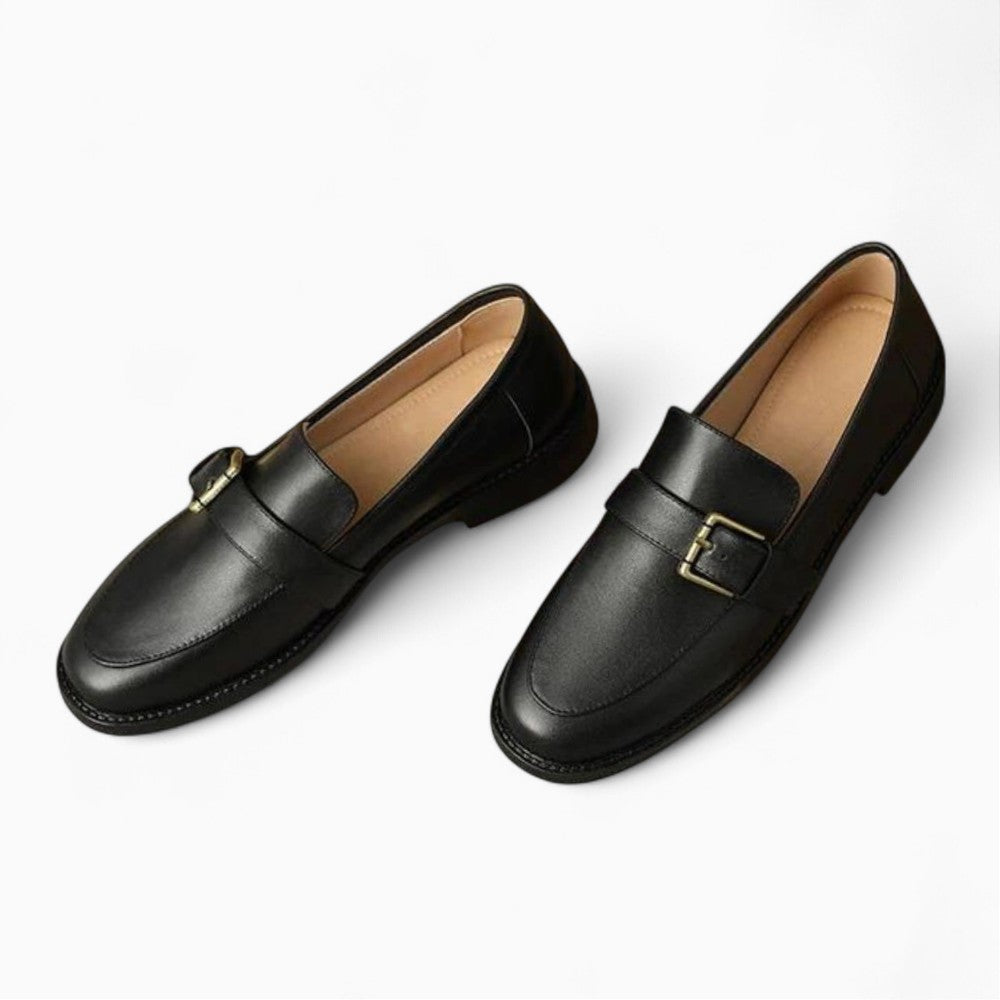 Mocassins Avec Boucle En Métal Noir