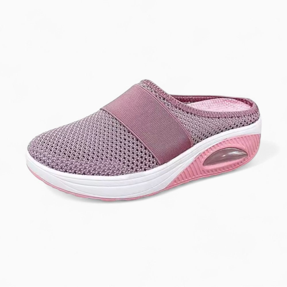 Mocassins Ajourés Style Vintage À Petit Talon Compensé Pour Femme