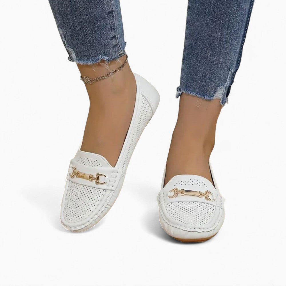 Mocassins Ajourés À Semelles Souples Pour Femmes