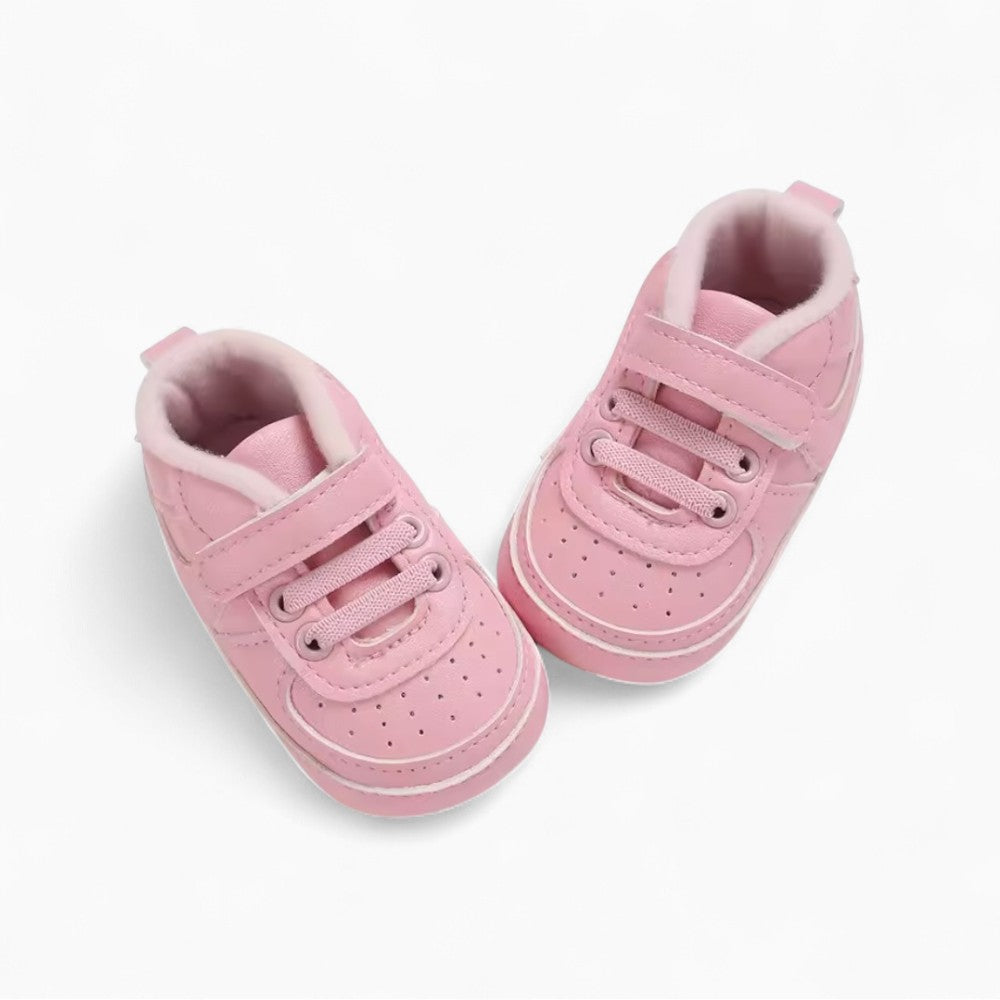 Mocassins Ajourés À Lacets Style Baskets Pour Bébé Fille