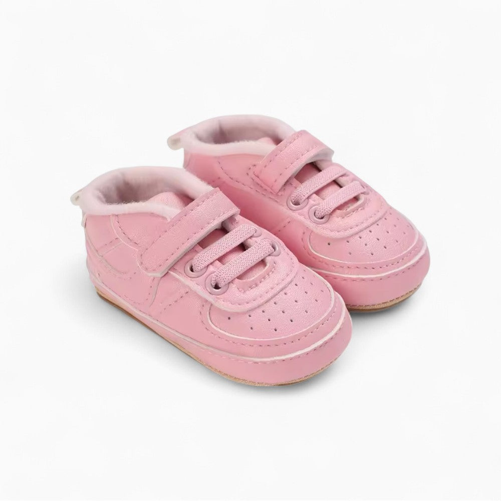 Mocassins Ajourés À Lacets Style Baskets Pour Bébé Fille