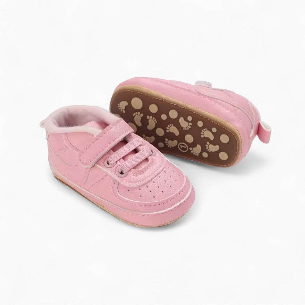 Mocassins Ajourés À Lacets Style Baskets Pour Bébé Fille