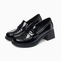 Mocassins À Talons En Cuir Verni Pour Femmes