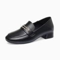 Mocassins À Talon Carré Avec Une Semelle En Cuir Régénéré