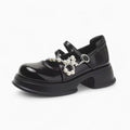 Mocassins À Semelle Épaisse Avec Chaîne Et Perles