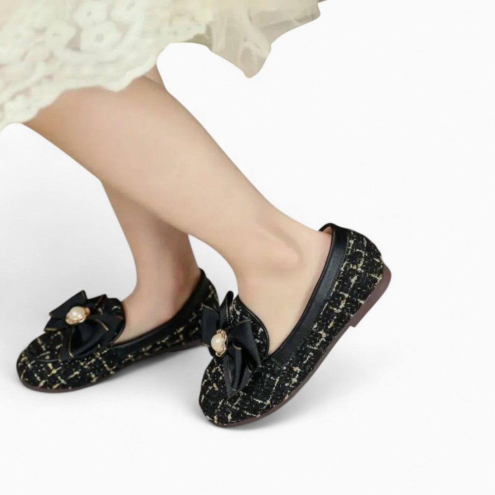 Mocassins À Semelle Épaisse À Noeud Papillon Et Épingle