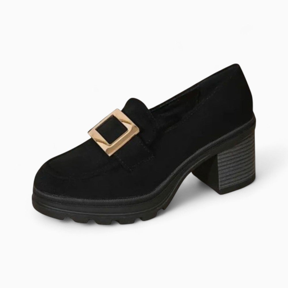 Mocassins À Plateforme Et Chaînettes Argentées Pour Femme