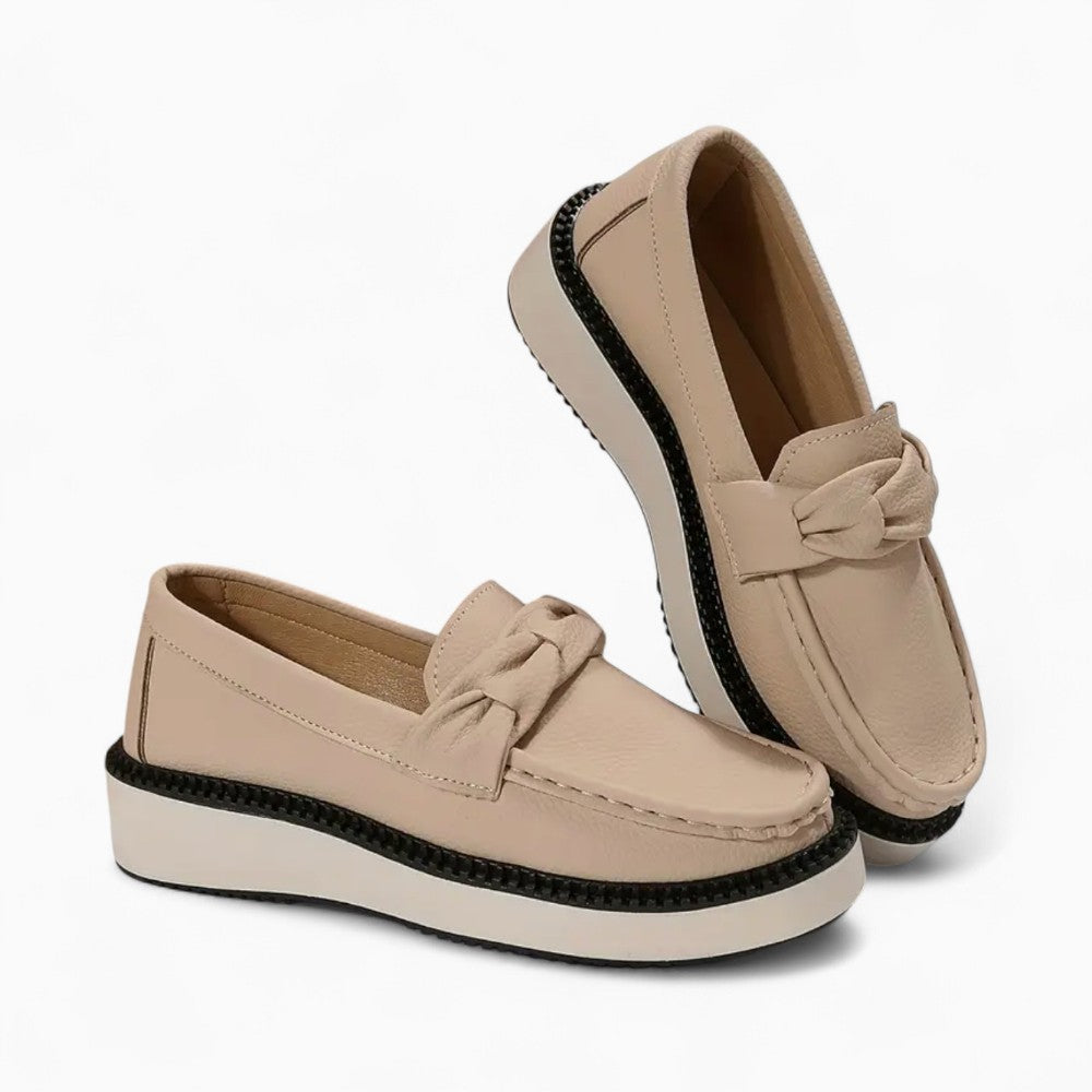 Mocassins À Plateforme Effet Cuir Suédé Pour Femme