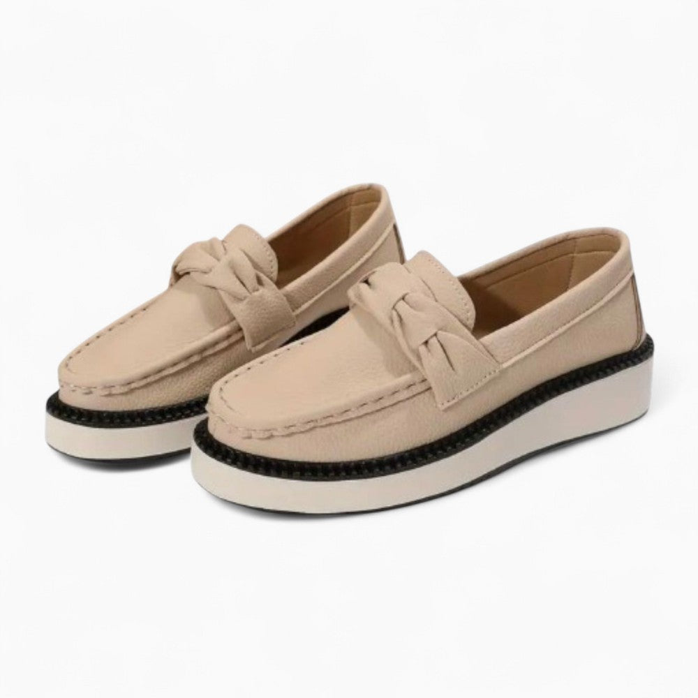 Mocassins À Plateforme Effet Cuir Suédé Pour Femme