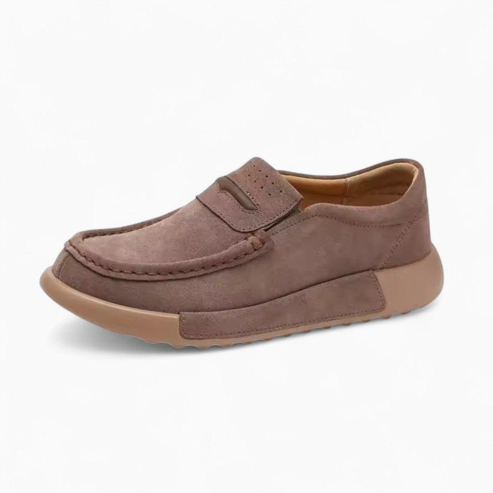 Mocassins À Plateforme Aspect Daim Pour Femme