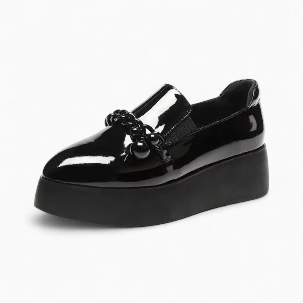 Mocassins À Plateforme À Chaine Métallique