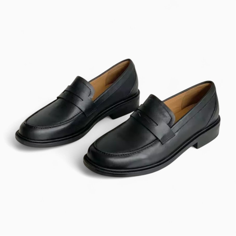 Mocassins À Petit Talon Épais Pour Femme