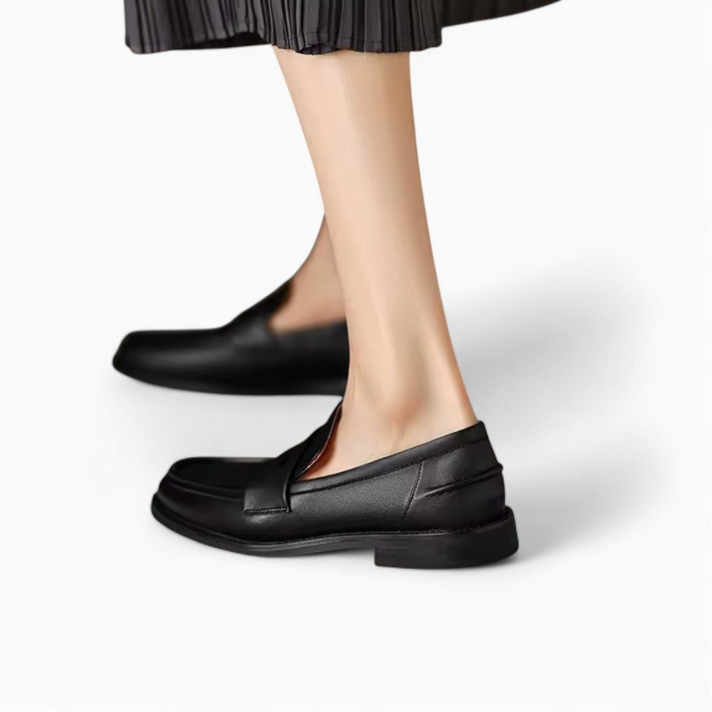 Mocassins À Petit Talon Épais Pour Femme