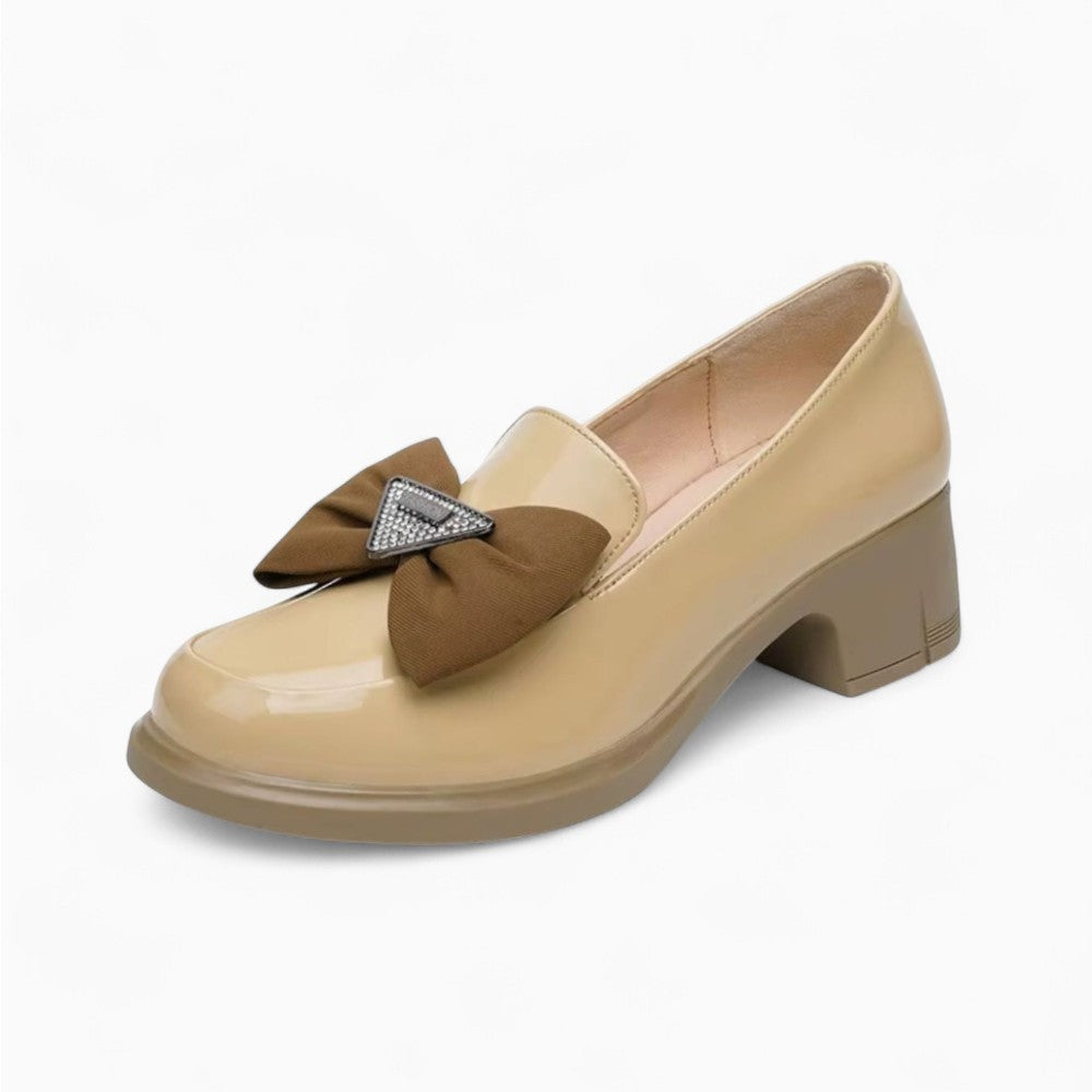 Mocassins À Noeud Papillon Et Semelle Épaisse