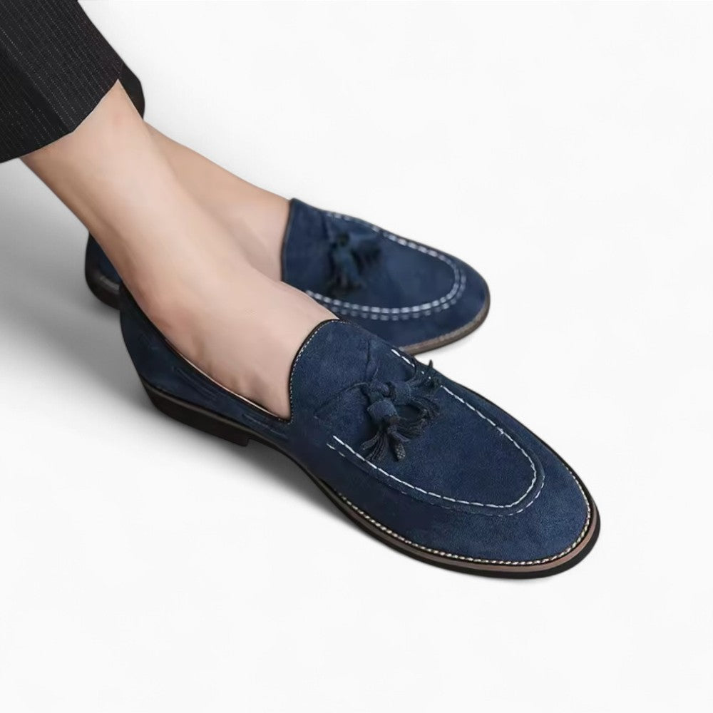 Mocassins À Glands En Daim Véritable Pour Homme