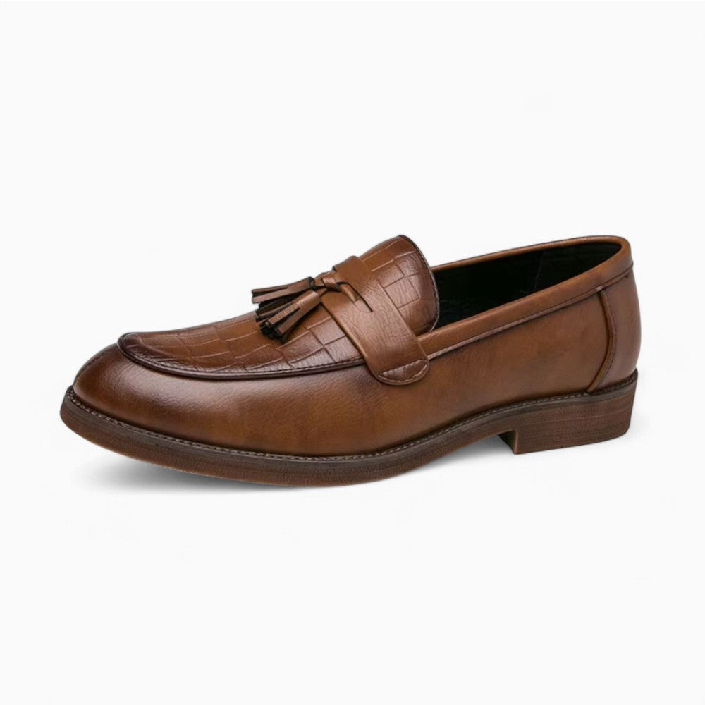 Mocassins À Glands Effet Cuir Crocodile