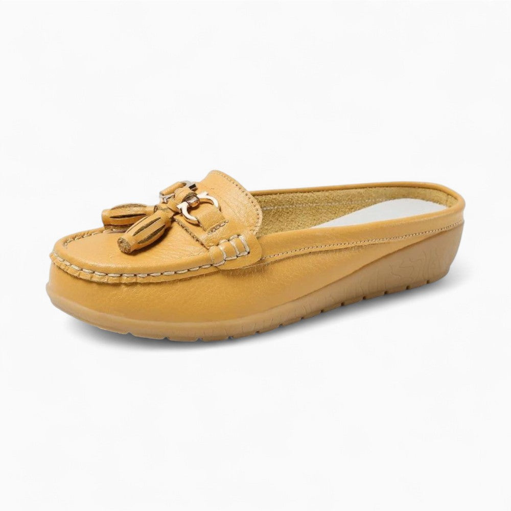 Mocassins À Glands Colorés À Talons Plats Pour Femme
