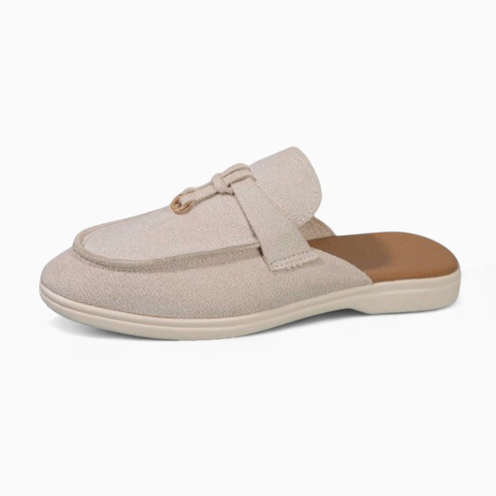 Mocassins À Glands Bi-Matière Effet Contrasté